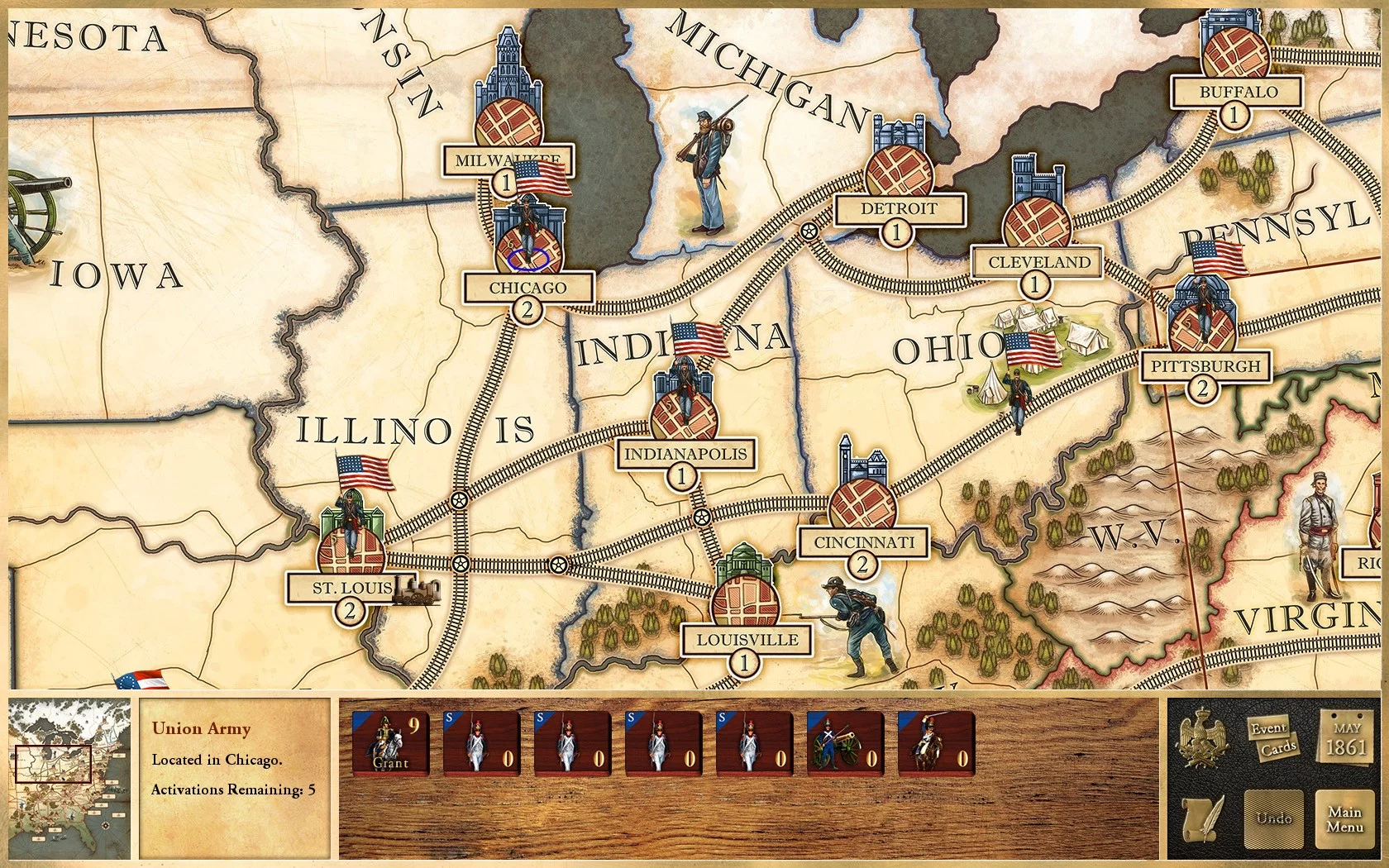 Изображение игры: Victory and Glory: The American Civil War
