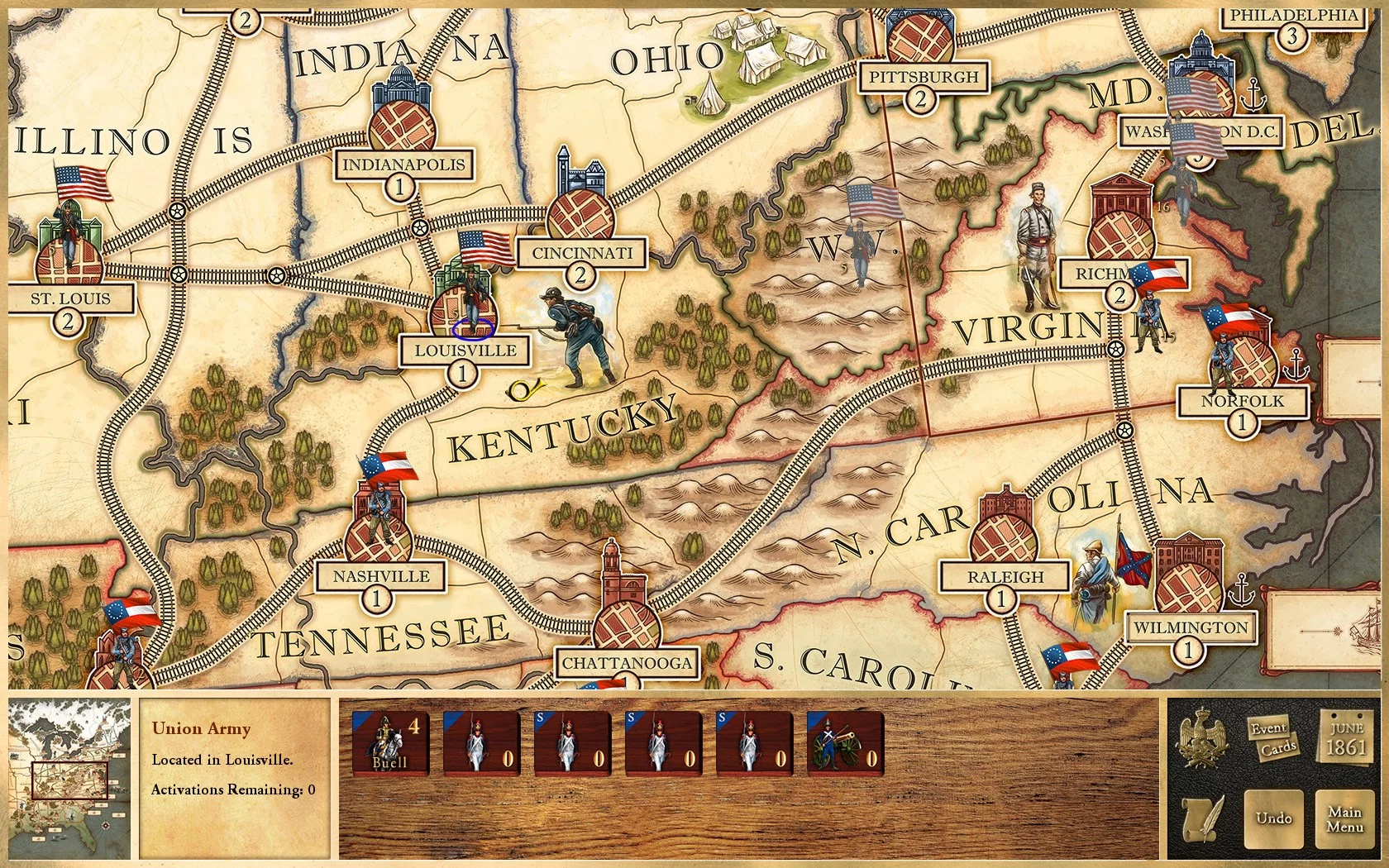 Изображение игры: Victory and Glory: The American Civil War