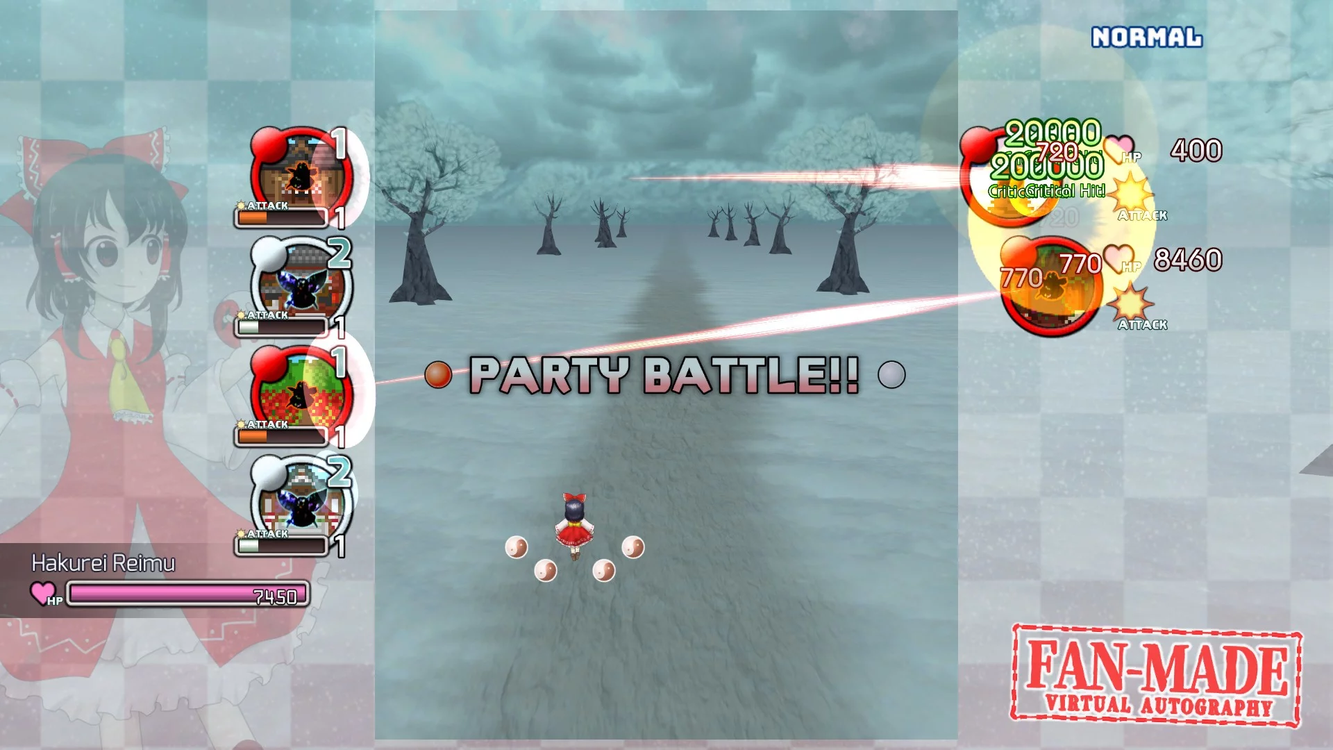 Изображение игры: Touhou Fan-made Virtual Autography