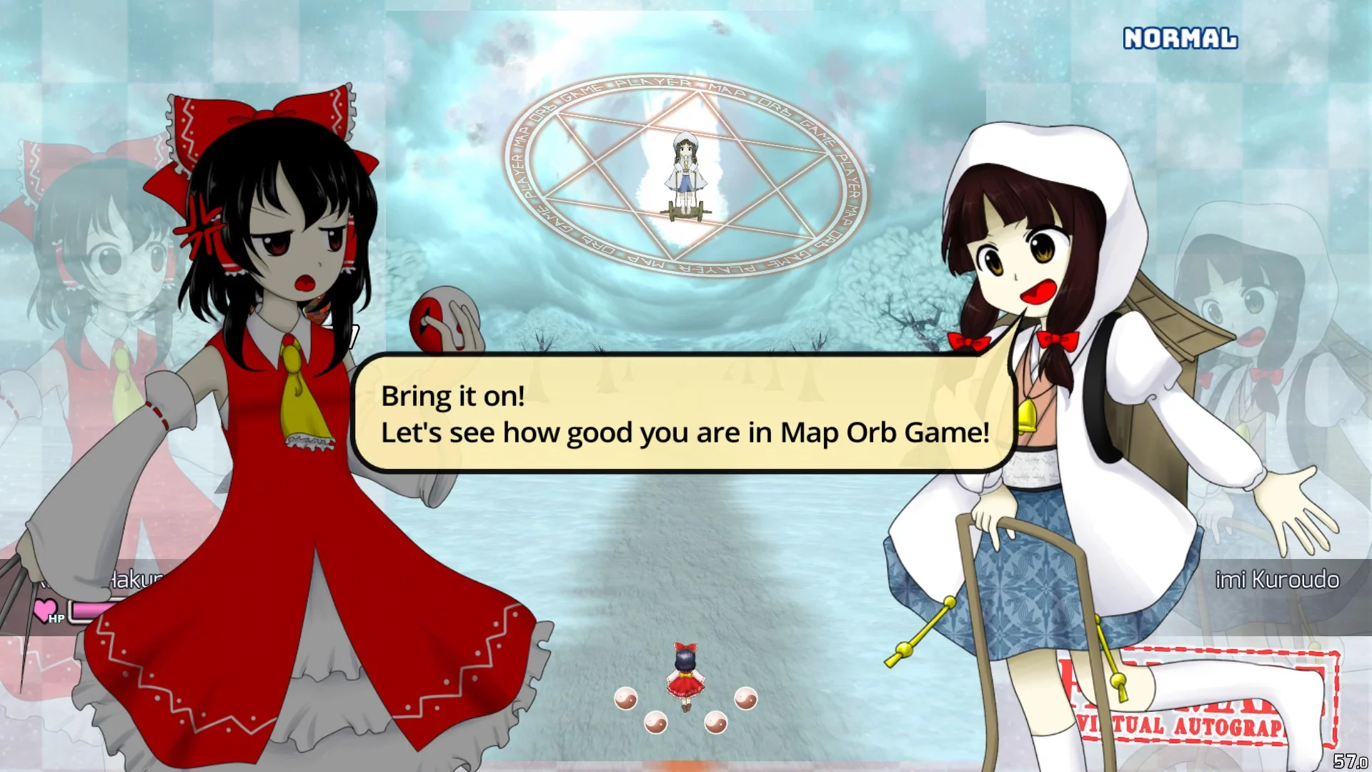 Изображение игры: Touhou Fan-made Virtual Autography