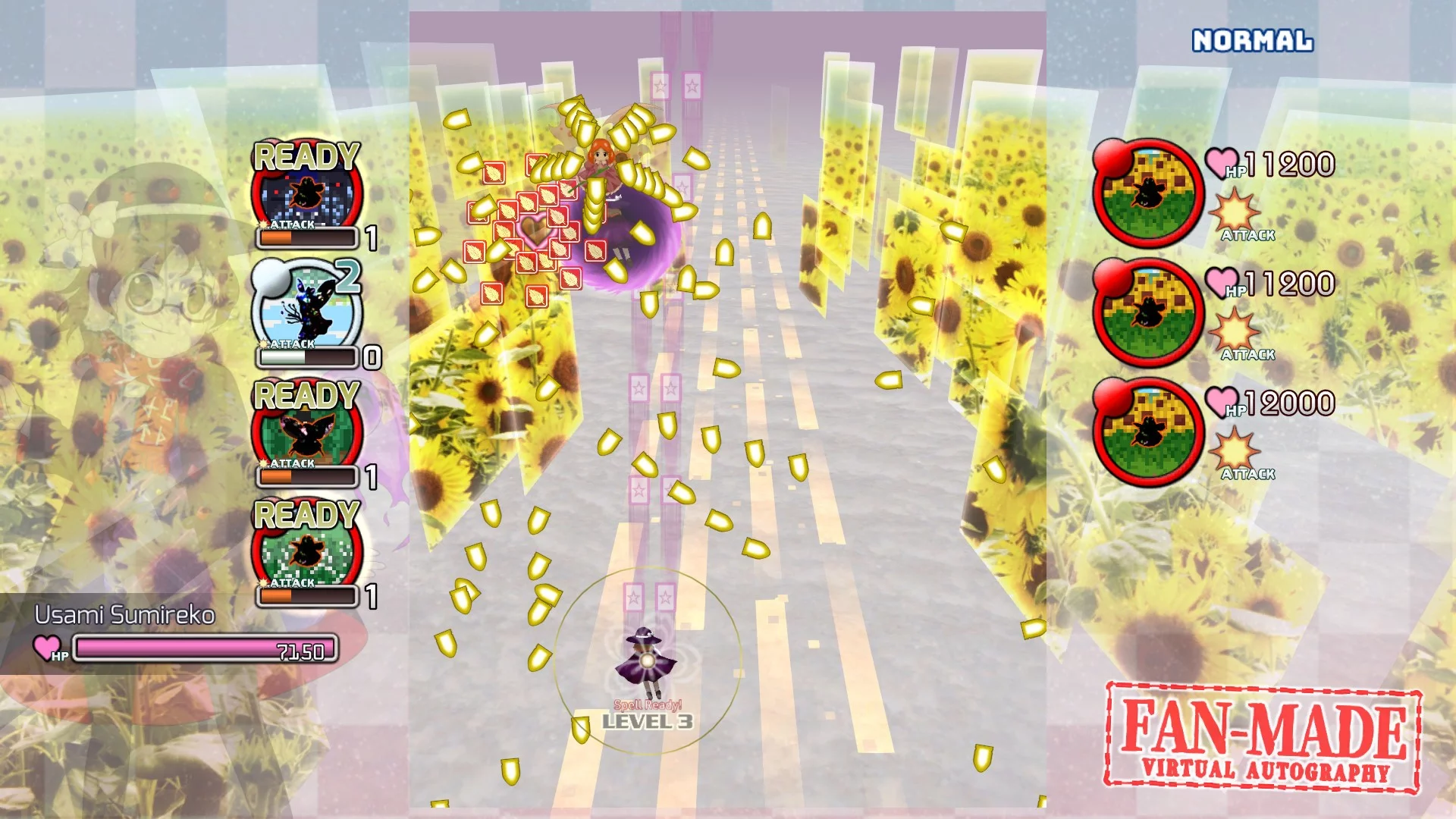 Изображение игры: Touhou Fan-made Virtual Autography