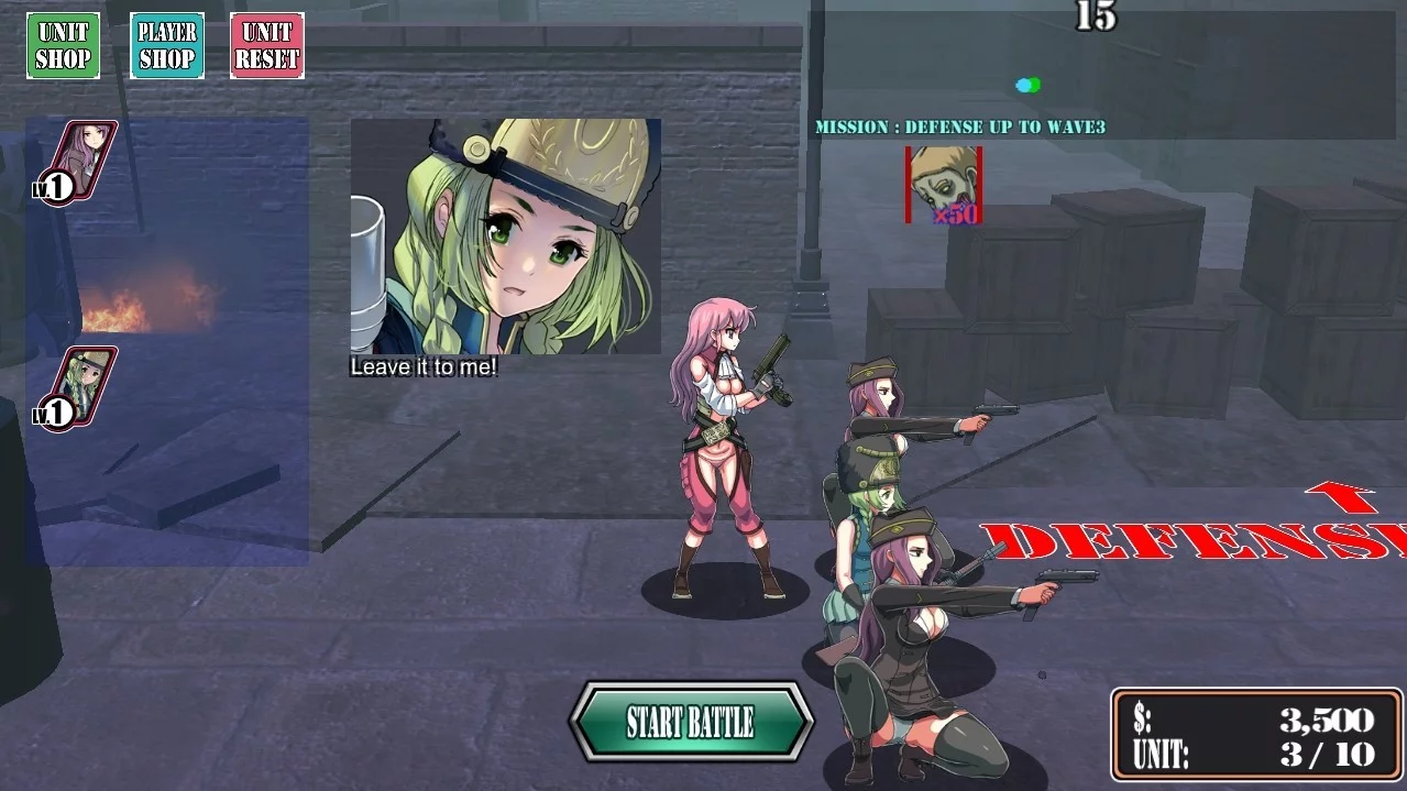 Изображение игры: GIRLS DEFENCE