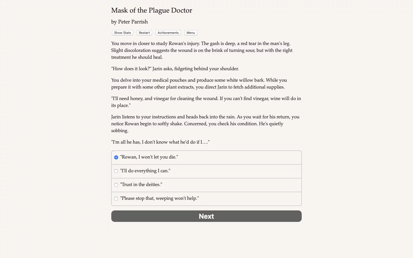 Изображение игры: Mask of the Plague Doctor