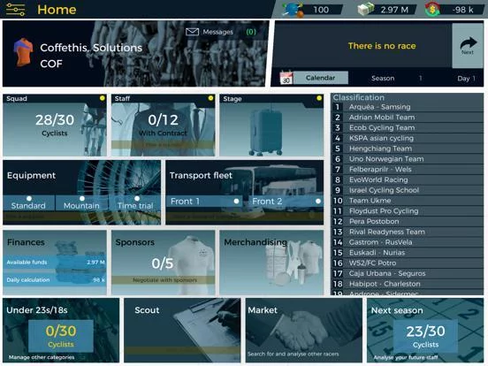 Изображение игры: Live Cycling Manager 2