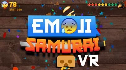 Изображение игры: Emoji Samurai VR: Slice and dice emojis for Google Cardboard
