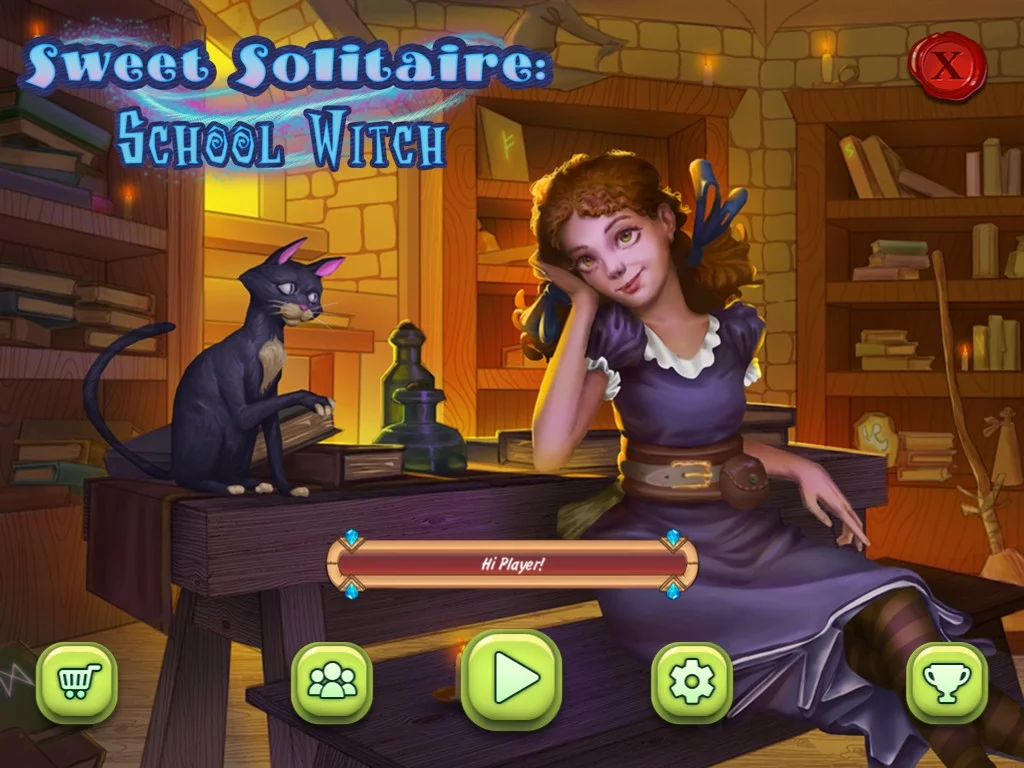 Изображение игры: Sweet Solitaire: School Witch
