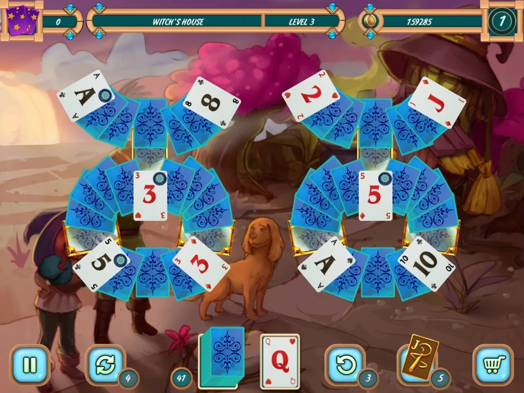 Изображение игры: Sweet Solitaire: School Witch
