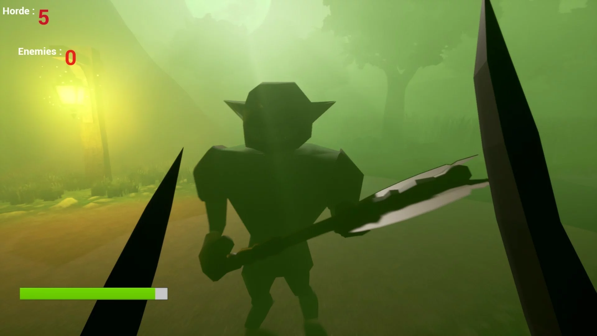 Изображение игры: Defend the village from goblins