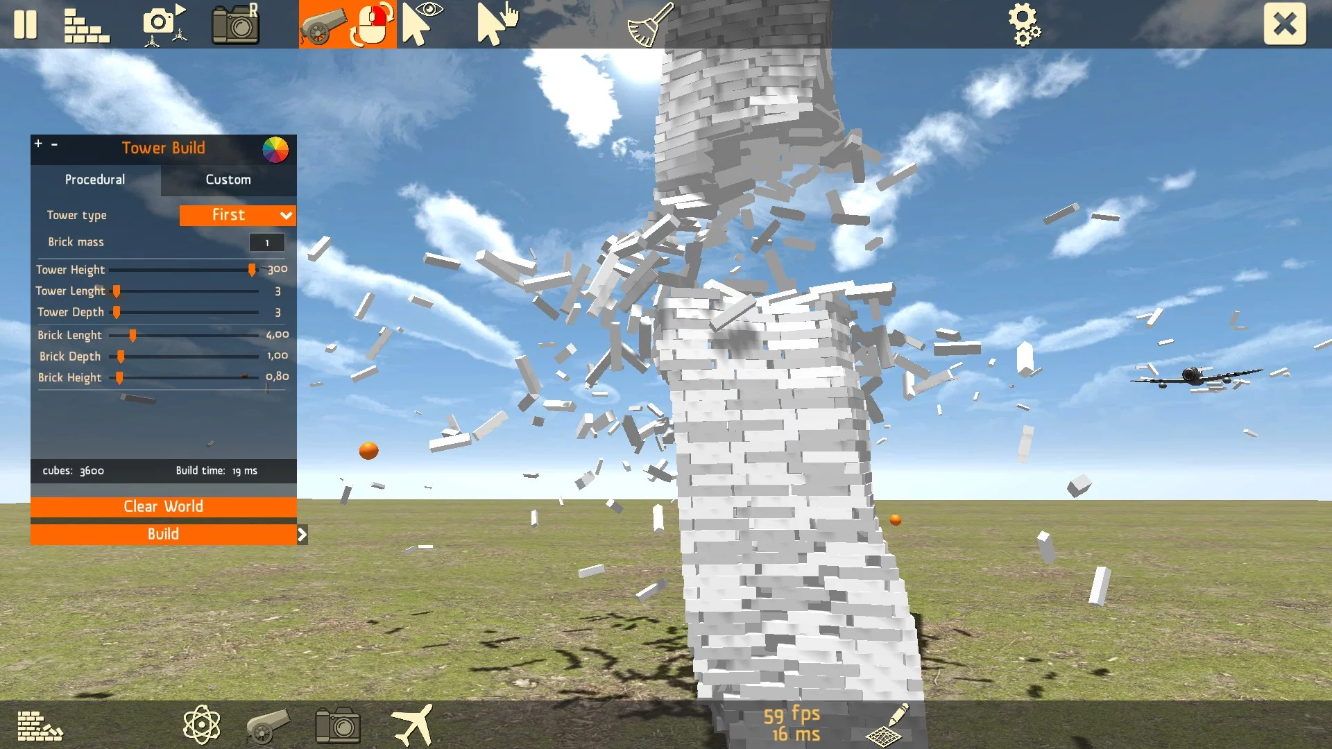 Изображение игры: Realistic Tower Destruction