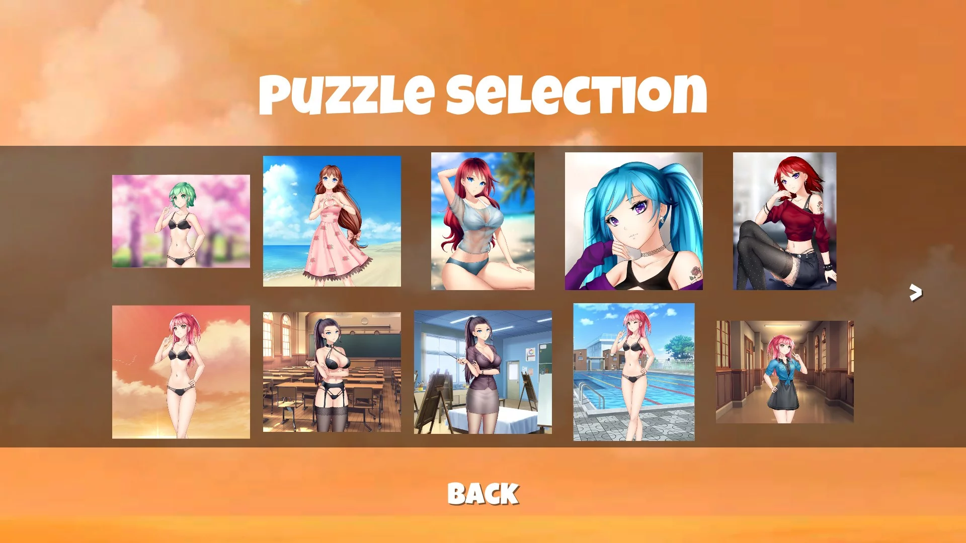 Изображение игры: Anime Girls Switch Puzzles