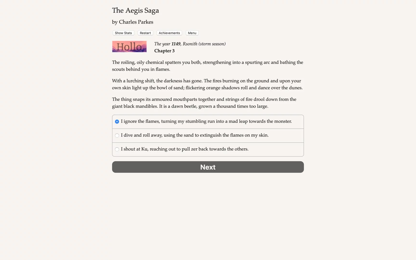 Изображение игры: The Aegis Saga