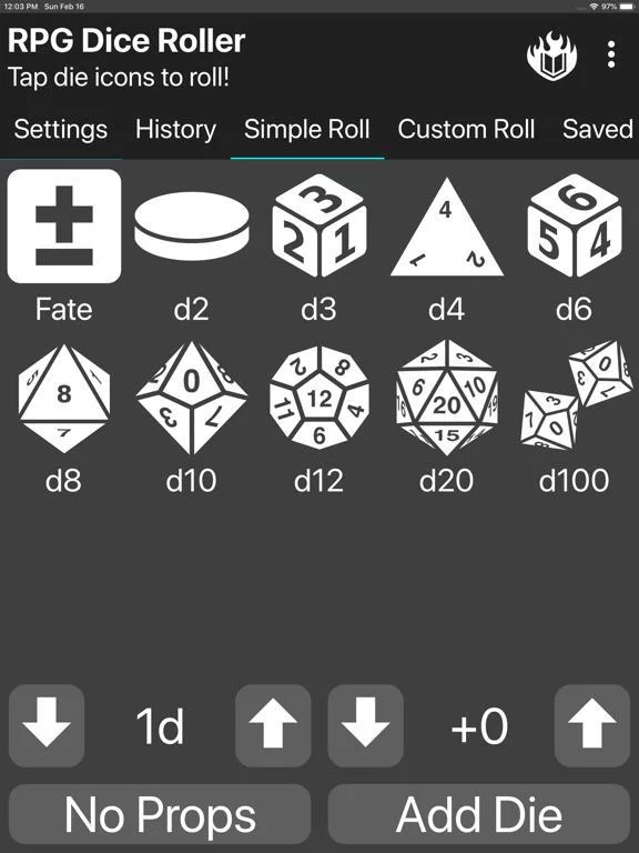 Изображение игры: RPG Dice-Roller