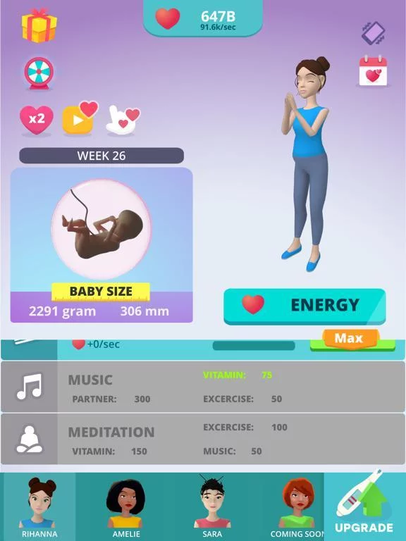 Изображение игры: Pregnancy Idle Simulator 3D