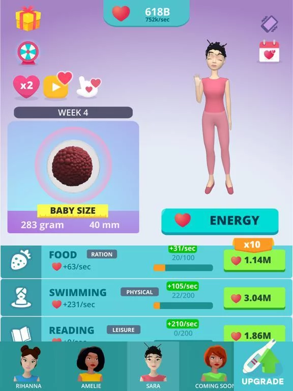 Изображение игры: Pregnancy Idle Simulator 3D