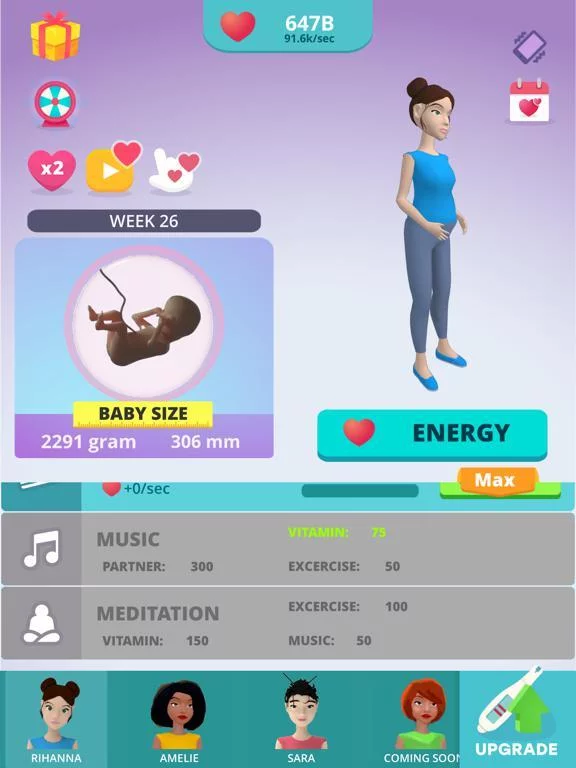 Изображение игры: Pregnancy Idle Simulator 3D