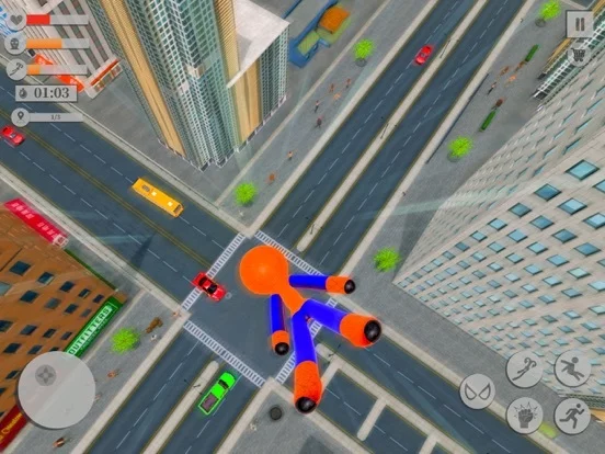Изображение игры: Spider Stickman Rope Hero