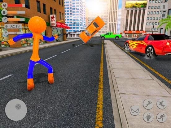 Изображение игры: Spider Stickman Rope Hero