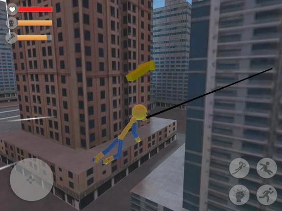 Изображение игры: Spider Stickman Rope Hero