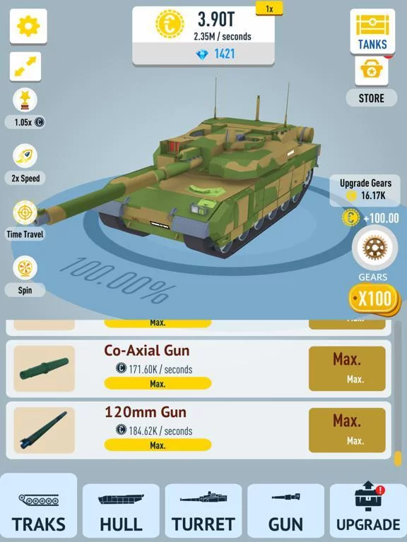 Изображение игры: Idle Tanks 3D