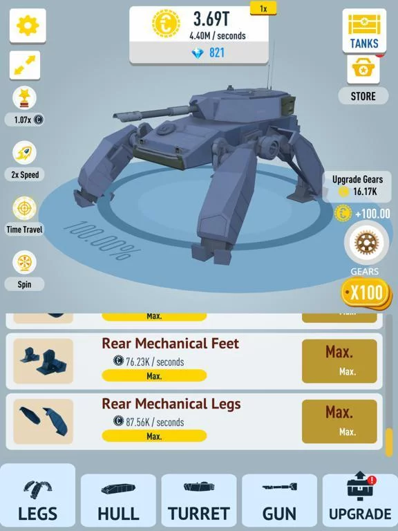 Изображение игры: Idle Tanks 3D