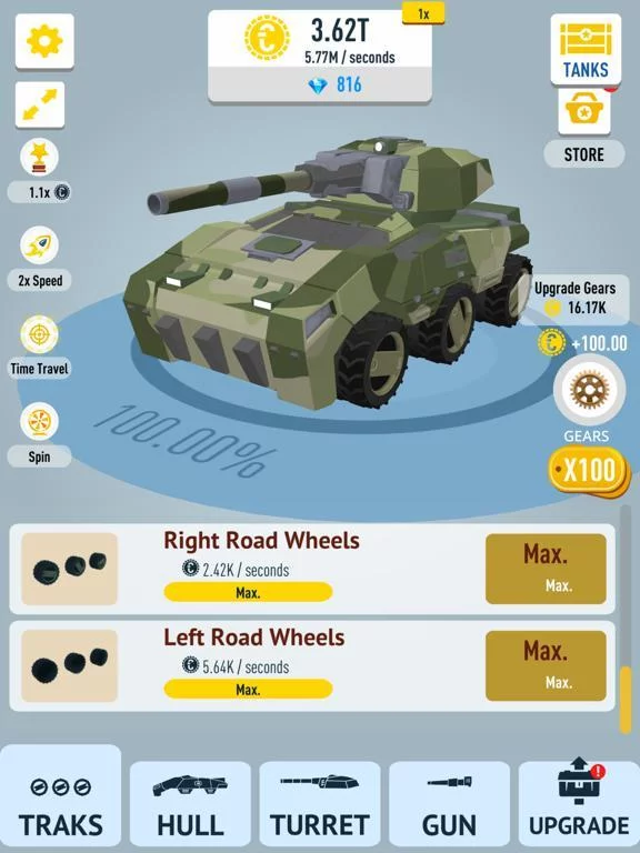 Изображение игры: Idle Tanks 3D