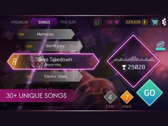 Изображение игры: Beat Tiles: Rhythmatic tap