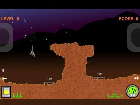 Изображение игры: Rocket Lander G-8: Beyond the Moons of Saturn