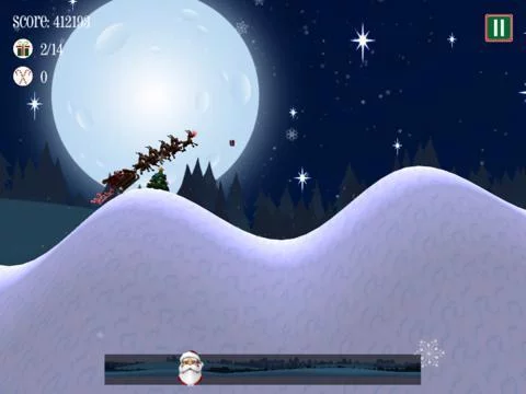 Изображение игры: Santa's Reindeer Run