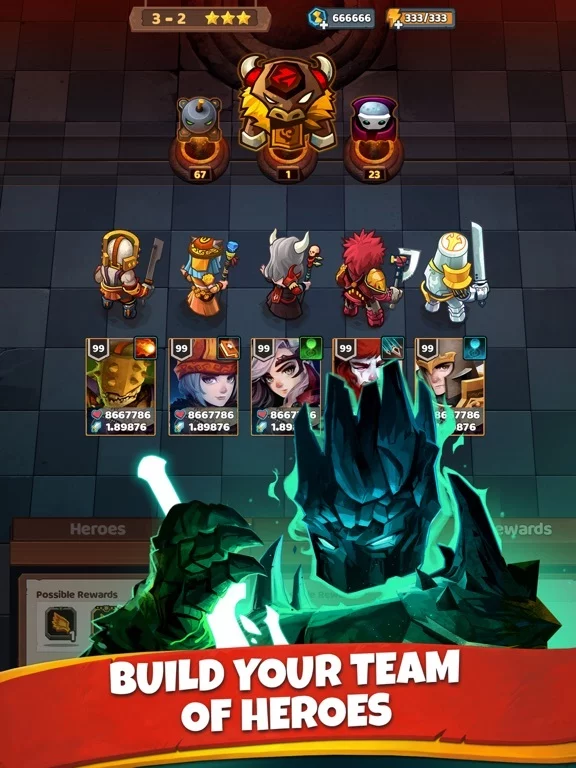 Изображение игры: Battle Bouncers - RPG Breakers