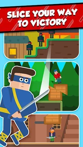 Изображение игры: Mr Ninja - Slicey Puzzles