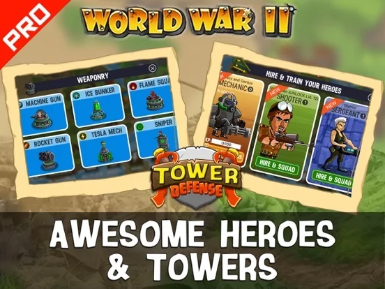 Изображение игры: WWII Tower Defense PRO
