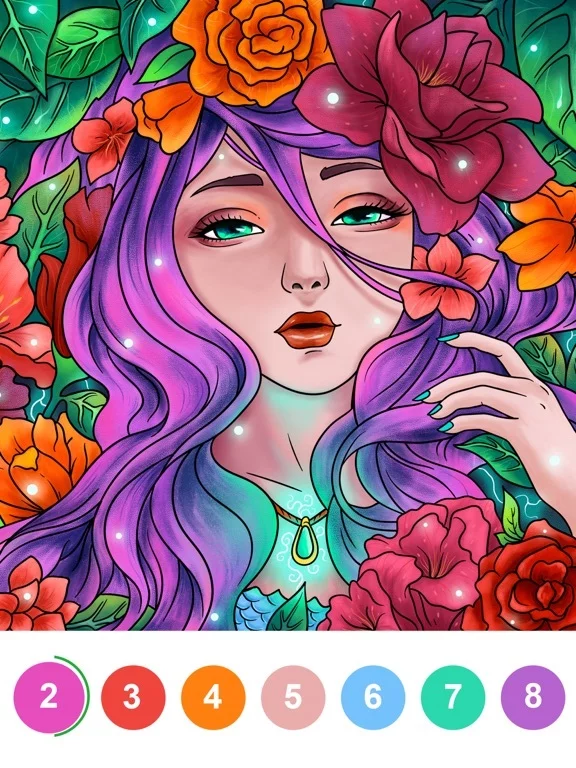 Изображение игры: Paint by Number Coloring Games