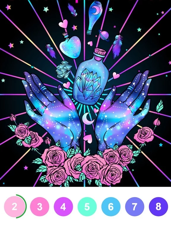 Изображение игры: Paint by Number Coloring Games