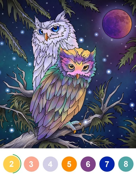 Изображение игры: Paint by Number Coloring Games
