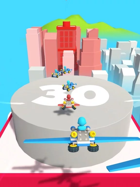 Изображение игры: Glide Race 3D