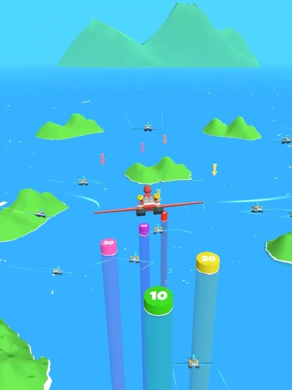 Изображение игры: Glide Race 3D