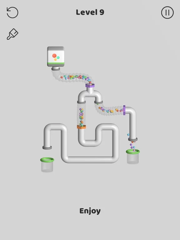 Изображение игры: Ball Pipes