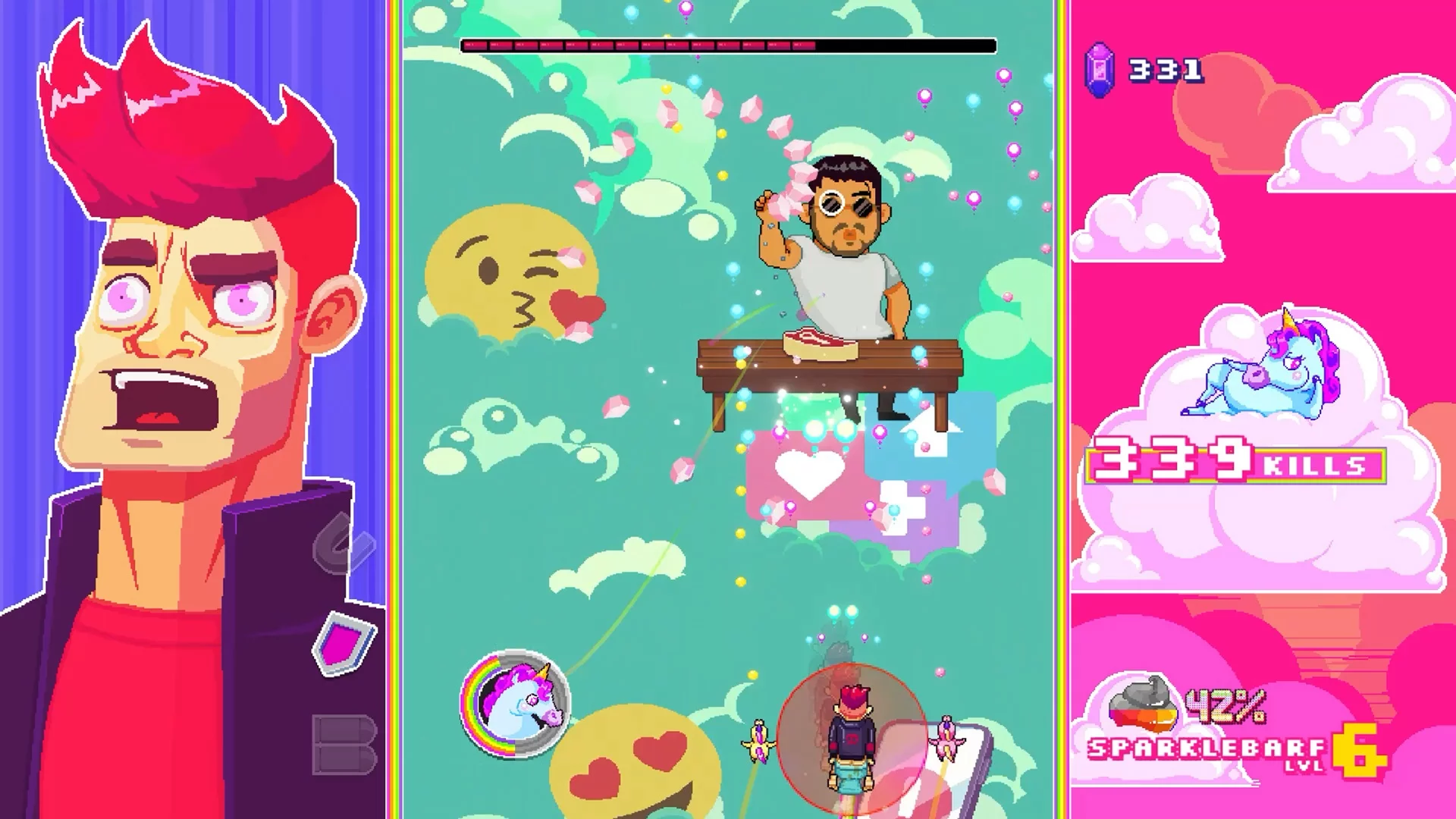 Изображение игры: Rainbows, toilets and unicorns