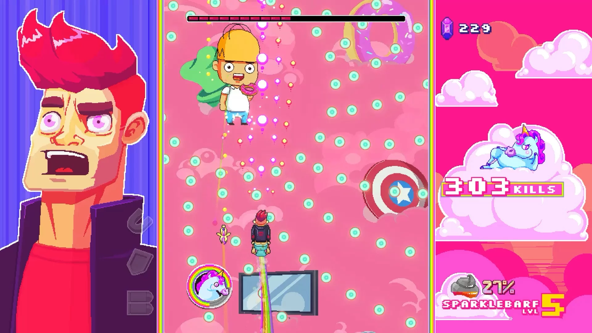 Изображение игры: Rainbows, toilets and unicorns