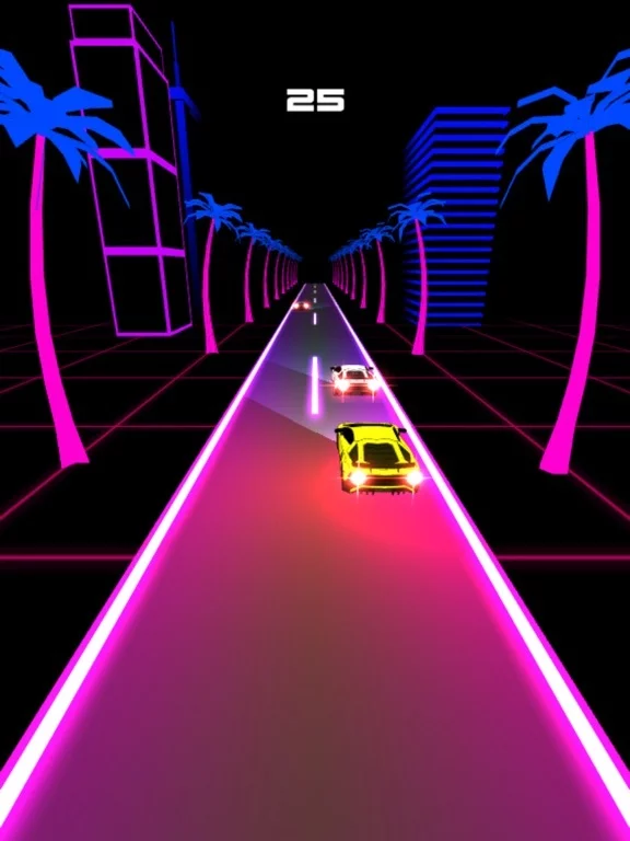 Изображение игры: Night Rider - Cyberpunk Racer