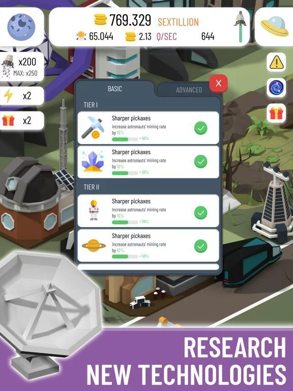 Изображение игры: Space Colony: Idle