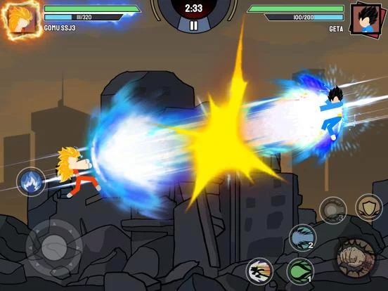 Изображение игры: Stickman Warriors Fight