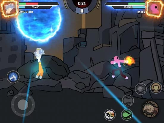 Изображение игры: Stickman Warriors Fight