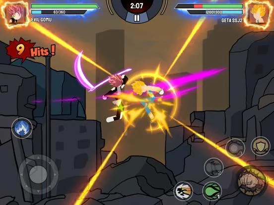 Изображение игры: Stickman Warriors Fight