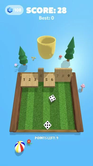 Изображение игры: Shut The Box 3D
