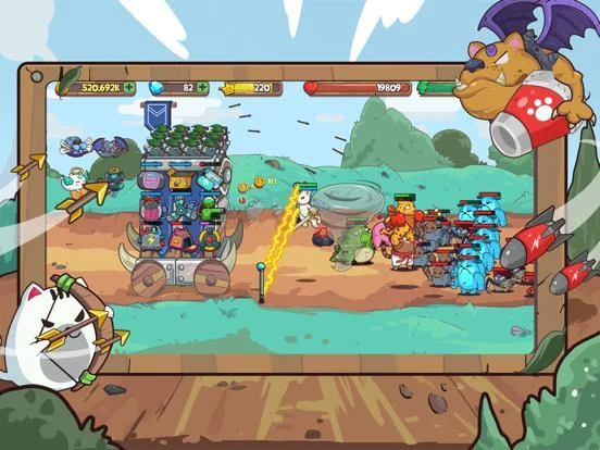 Изображение игры: Cat'n'Robot: Idle Defense