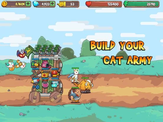 Изображение игры: Cat'n'Robot: Idle Defense