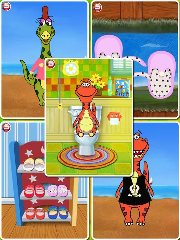 Изображение игры: Dino Bath & Dress Up- Potty training game for kids