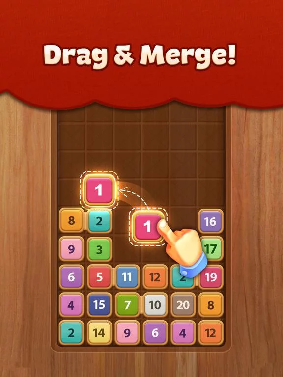 Изображение игры: Merge Wood: Block Puzzle