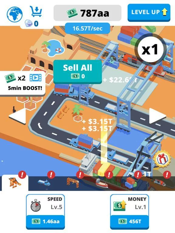 Изображение игры: Idle Port Tycoon